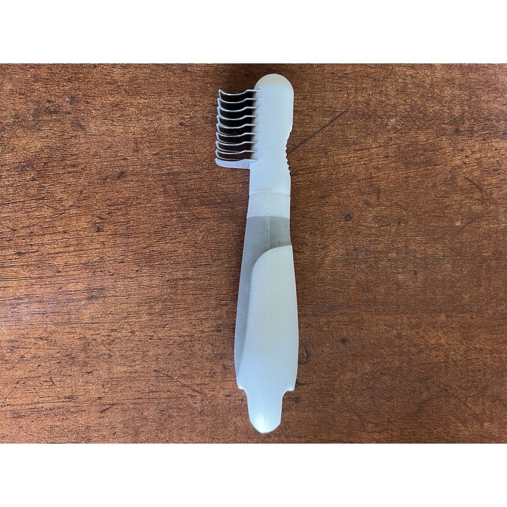 Pet Dematting Rake Grooming Tool Dog Cat White Grey Stainless Steel Blade HDI100